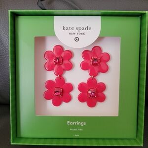 Kate Spade X Target Red Flower Earrings